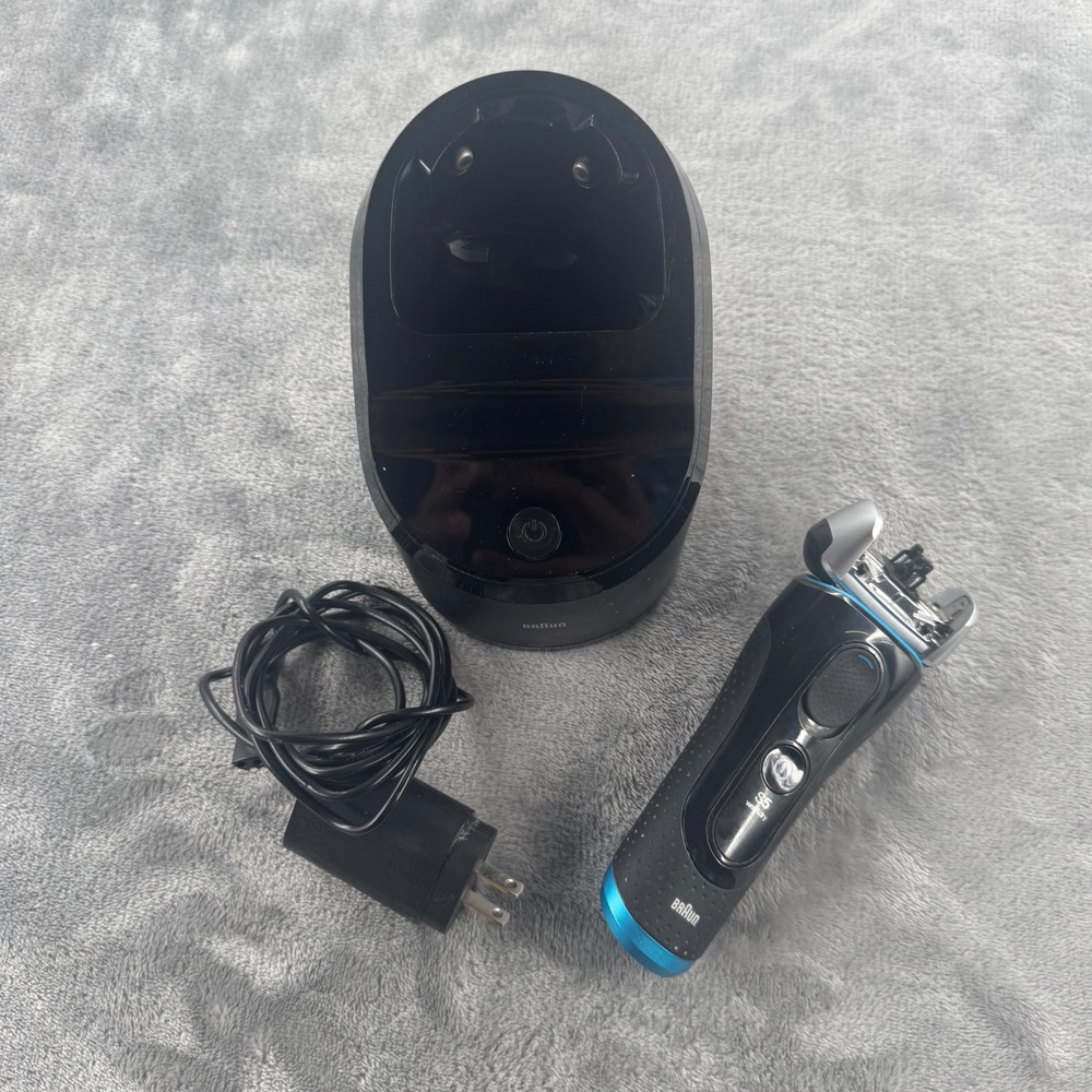 *No Head* Braun Series 5 S5 Electric Shaver OS Black Blue Wet Shaver Base Cord